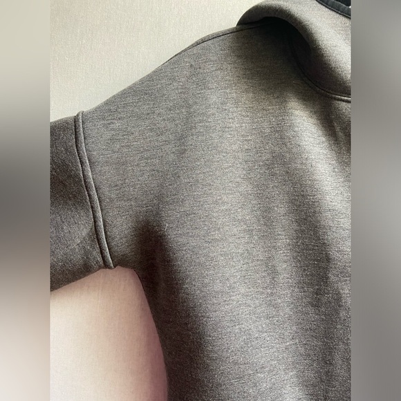 ABERCROMBIE & FITCH WOMENS GREY FULL ZIP HOODIE W/THERMAL SLEEVES SZ M - Picture 3 of 9